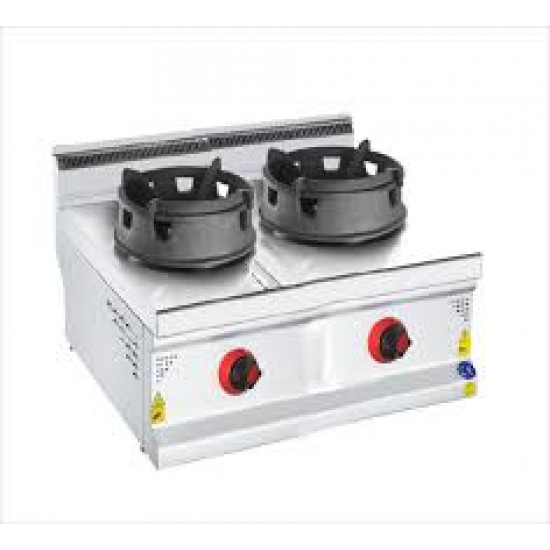 CSA Gazlı Wok Ocak Çiftli Set Üstü 80x70x30 cm KRCS.SWOG.870