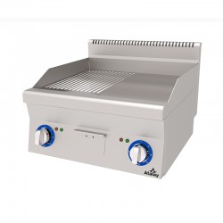 Atalay Setüstü Elektrikli Izgara, Yarı Nervürlü Yarı Düz, Krom Yüzeyli, 60x60x30 Cm, E AEI 660 ND CR