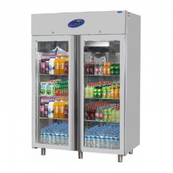 Csa Dik Tip Buzdolabı 2 Cam Kapılı CS.DBN.1400.C